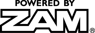 ZAM campaign logo: monochrome type