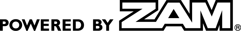 ZAM campaign logo: long and thin monochrome type