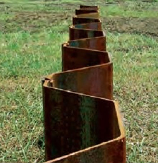 Hat-type sheet pile