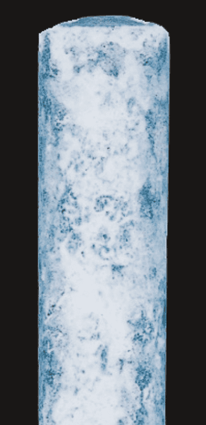 55% Al-Zn alloy coated steel／Lapse of time: 500h 