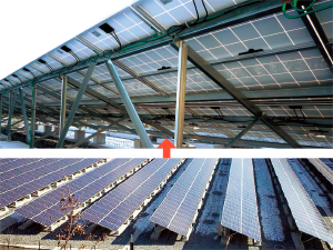 Solar battery module frame