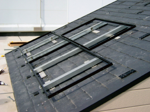 Solar battery module frame