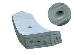 Pipe for joining bolt of concrete block